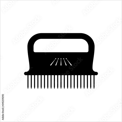 Meat Tenderizer Tool Icon, Meat Mallet, Meat Pounder For Tenderize Slab Of Meat