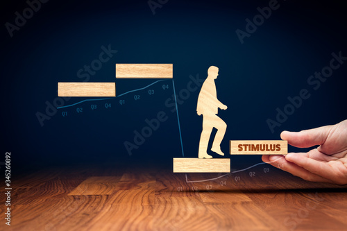 Принти на полотні Economic stimulus after covid-19 crisis concept