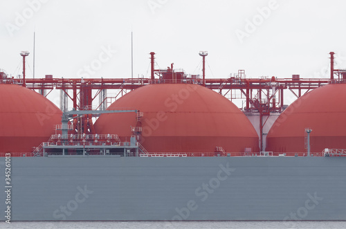 LNG TANKER - Large tanks for the transport of natural gas
 photo