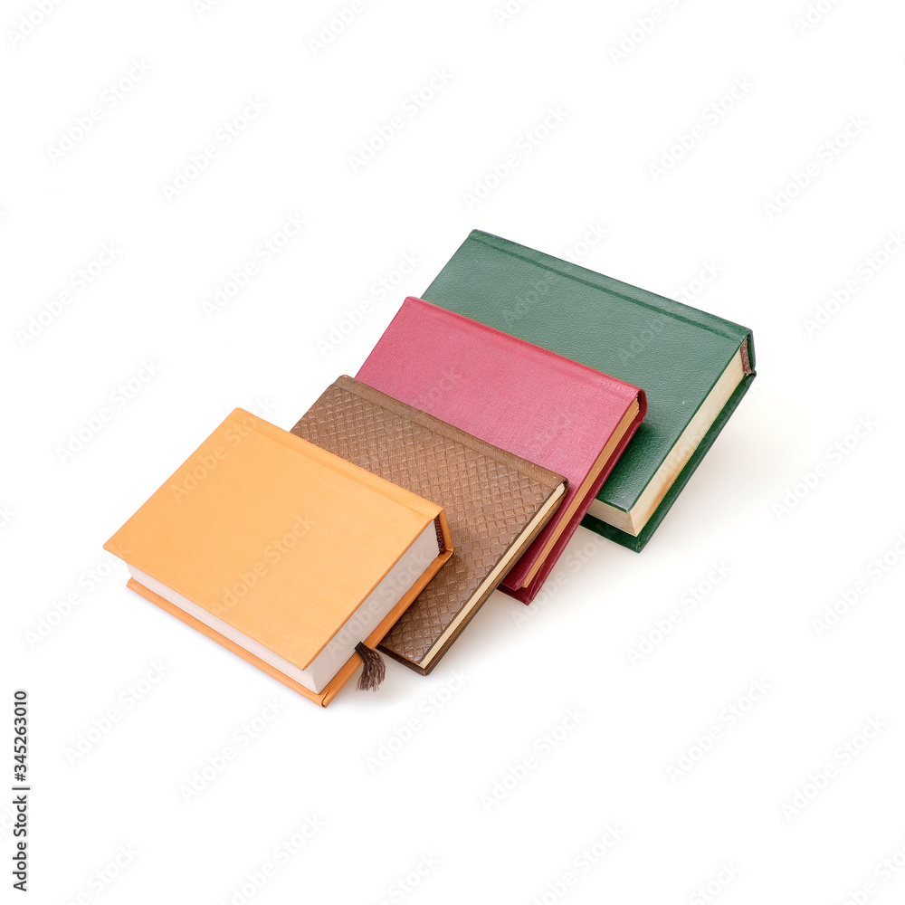 Fototapeta premium Stack of books isolated on a white background