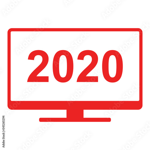 Jahr 2020 und Monitor