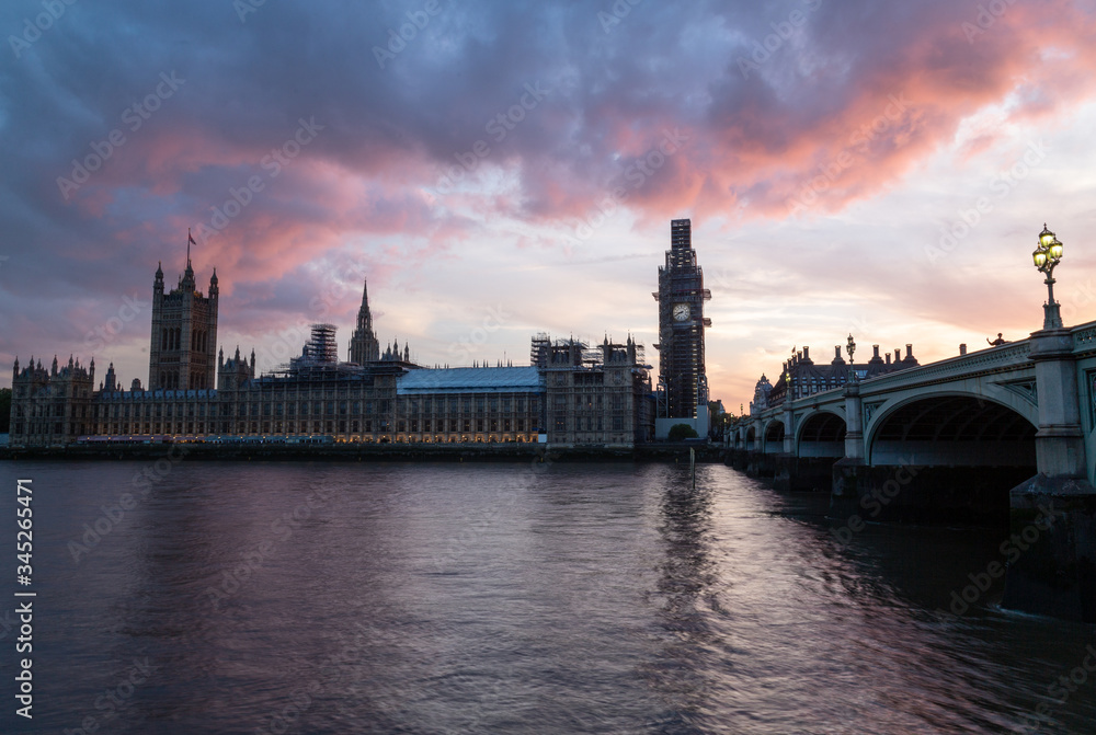 Houses of Parliament, Palace of Westminster, London, UK