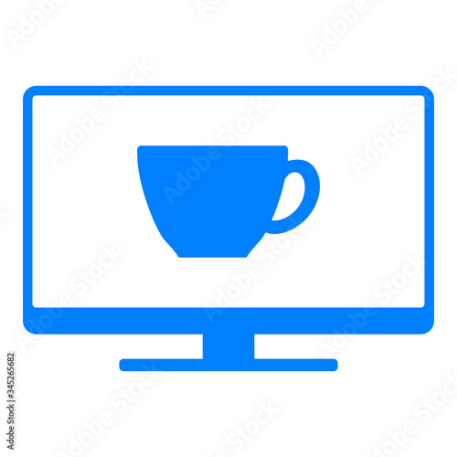 Tasse und Monitor