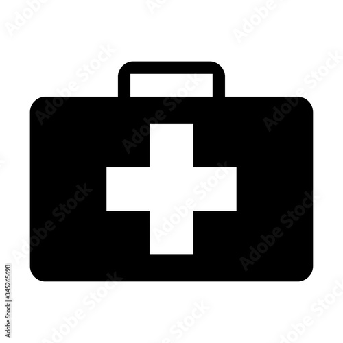 Hospital cross symbol, Medical health icon isolated on white background. Emergency design