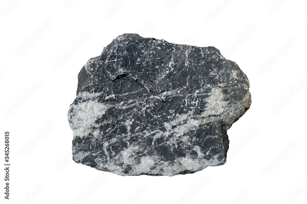 Macro shooting of limestone rock isolated on white background. Macro shooting of limestone rock isolated on white background.