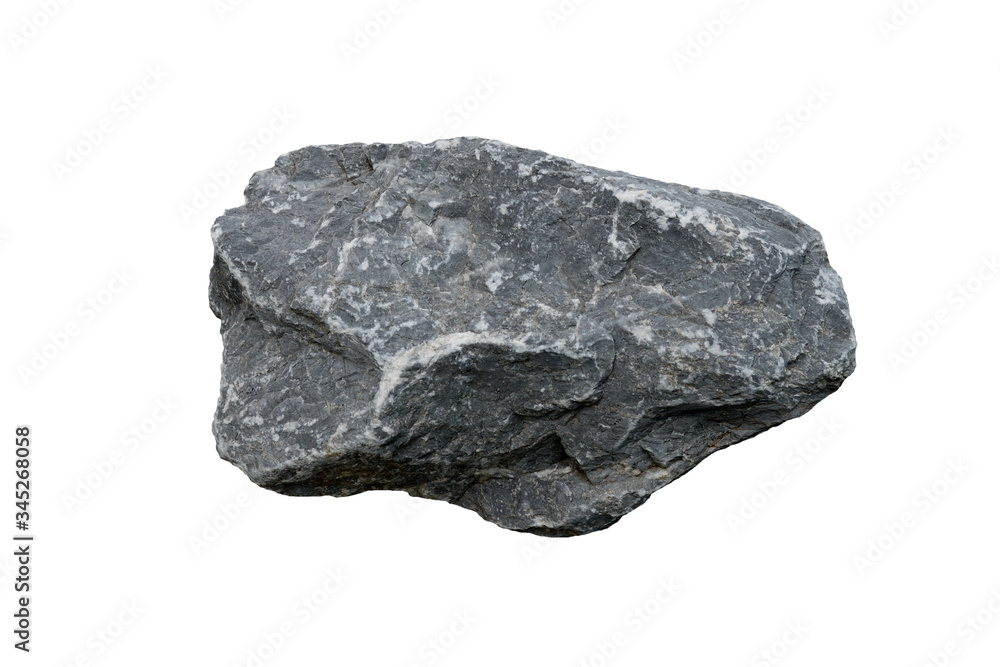 Macro shooting of limestone rock isolated on white background. Macro shooting of limestone rock isolated on white background.