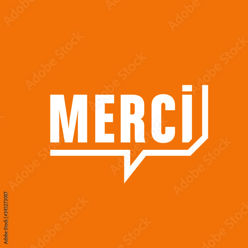 affiche vecteur merci