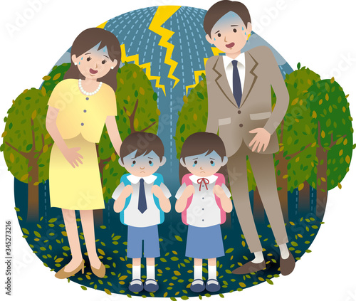 不安を抱える子供たちと、それを心配する親