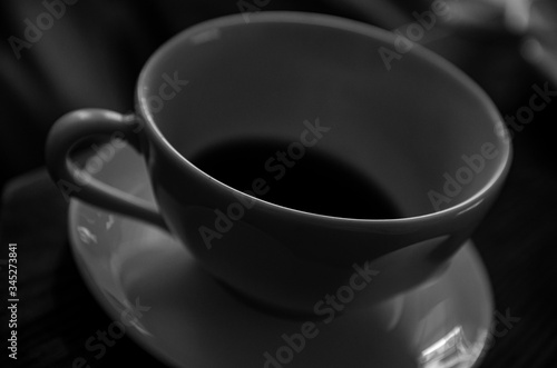 
black and white cup of coffee