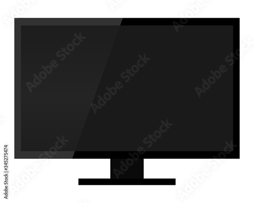 Vector illustration of tv isolated on a white background. Element for interior design