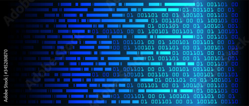 Blue cyber circuit future technology concept background