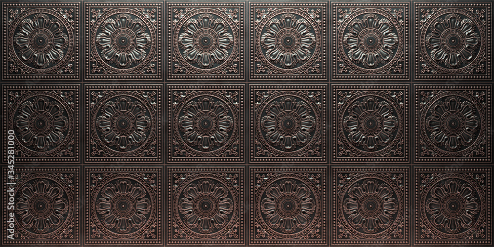 Obraz premium Vintage decorative pattern. 3D rendering.