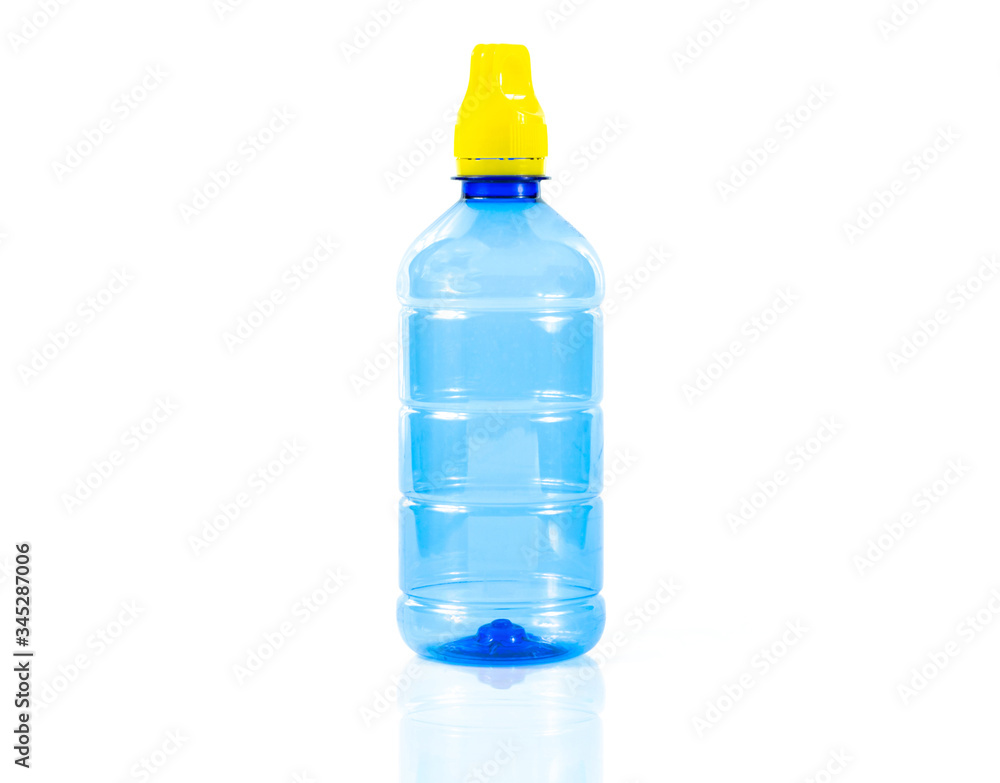 Plastic water bottle On a white background Plastic water bottle On a white background