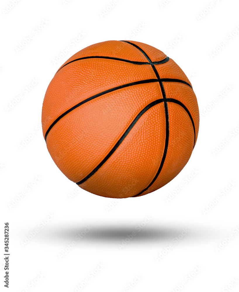Fototapeta premium Basketball ball over white background.