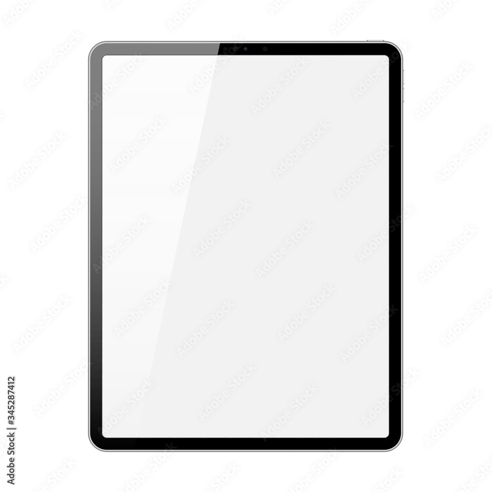 Tablet pc computer isolated on white background. Realistic vector illustration Tablet pc computer isolated on white background. Realistic vector illustration