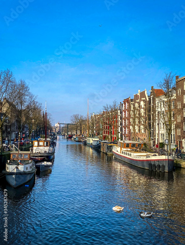 Amsterdam The Netherlands historical city center and canals © Andreas