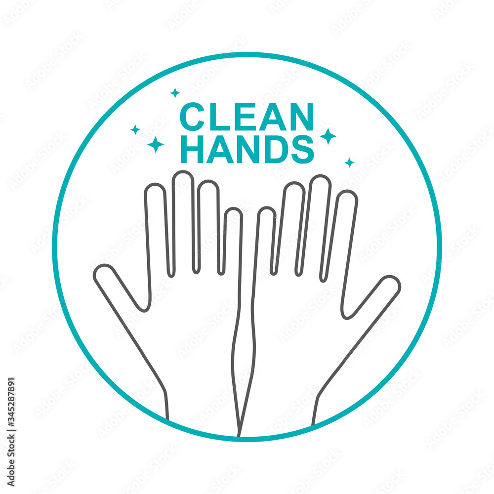 Hands sanitizer. Washing hands icon. Clean hands. Round sign of hands. Preventing virus. Coronavirus. Hands sanitizer. Washing hands icon. Clean hands. Round sign of hands. Preventing virus. Coronavirus.