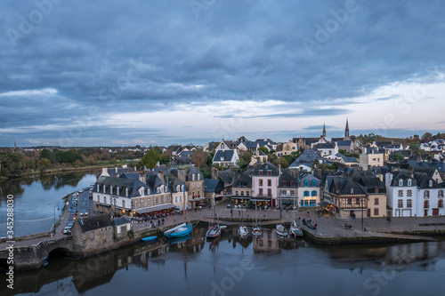 Port de Saint Goustan à Auray, en début de soirée