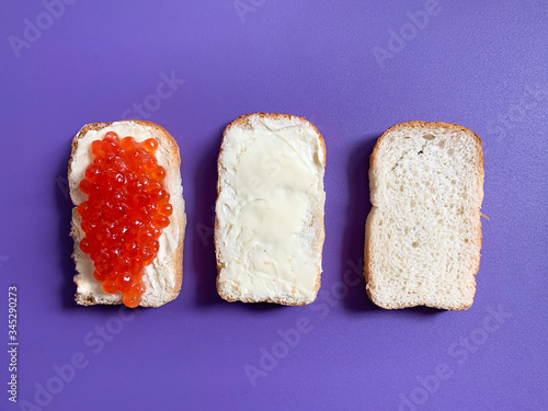 Sandwich with butter and re...