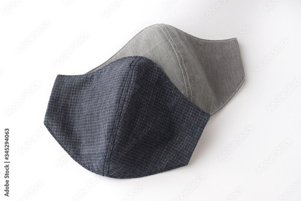 cloth mask design made from cotton fabric, object isolated on white background cloth mask design made from cotton fabric, object isolated on white background