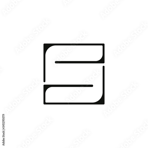 letter S logo design template 
