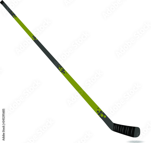 Isolated hockey stick. Vector illustration on a white background.