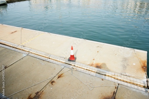 roadblock on the dock