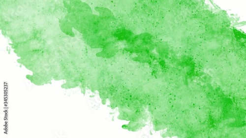 Animation Grunge Green Screen with brush stroke. Ink splash or abstract hand painted effect. Perfect for motion graphics, digital composition, masks, transitions, fades, mattes, reveals. UHD, 4K