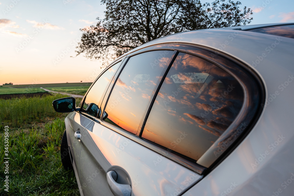 Fototapeta premium car on the road
