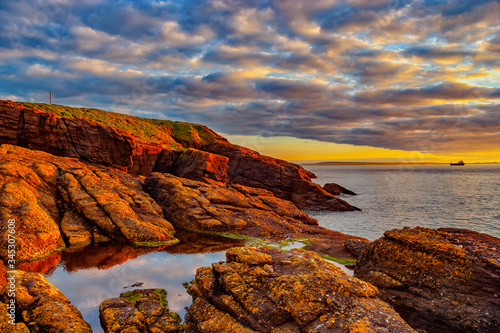 Sea Sunrise At The South Coast Of Ireland