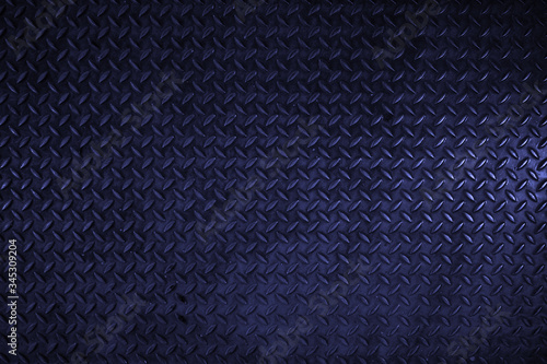 Wallpaper Mural Seamless Metal Floor Plate With Diamond Pattern.Black metal background or black steel surface Torontodigital.ca