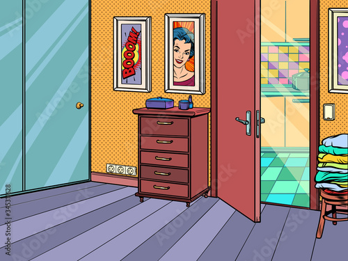 home interior mockup background