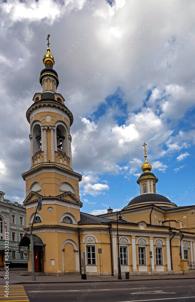 Obraz premium Nativity of the Blessed Virgin church. Moscow, Russia. Year of opening - 1807