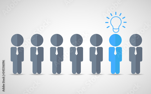 Think differently standing out from the crowd  Being different, move for success in life