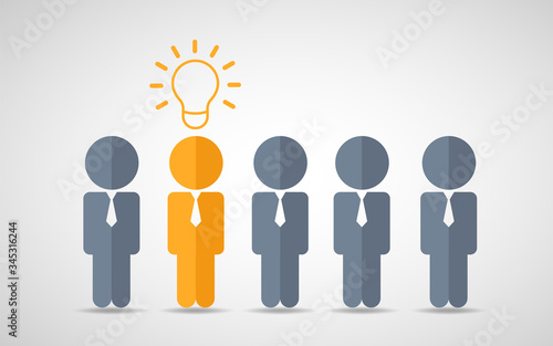 Think differently standing out from the crowd  Being different, move for success in life