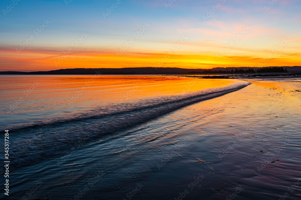 Obraz premium Sunset on the Bay of Fundy