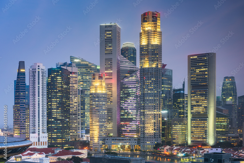 Fototapeta premium Singapore City Skyline