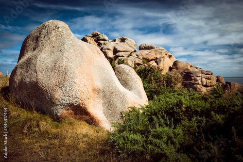 Pink Granite Coast, Brittany, France photo