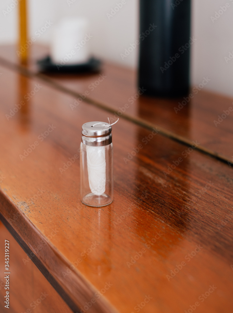 zero waste dental floss in glass jar zero waste dental floss in glass jar