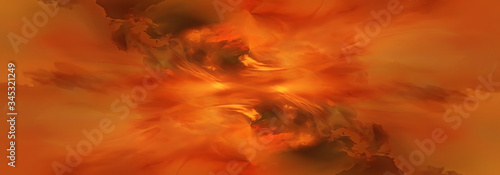 orange sky universe swirling abstract background
