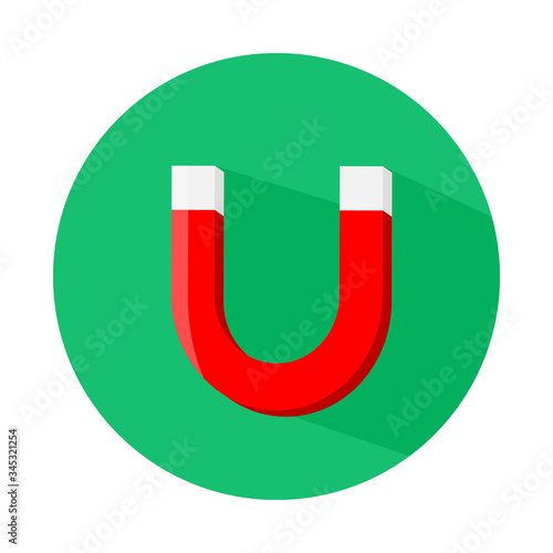 Vector Magnet Icon flat design