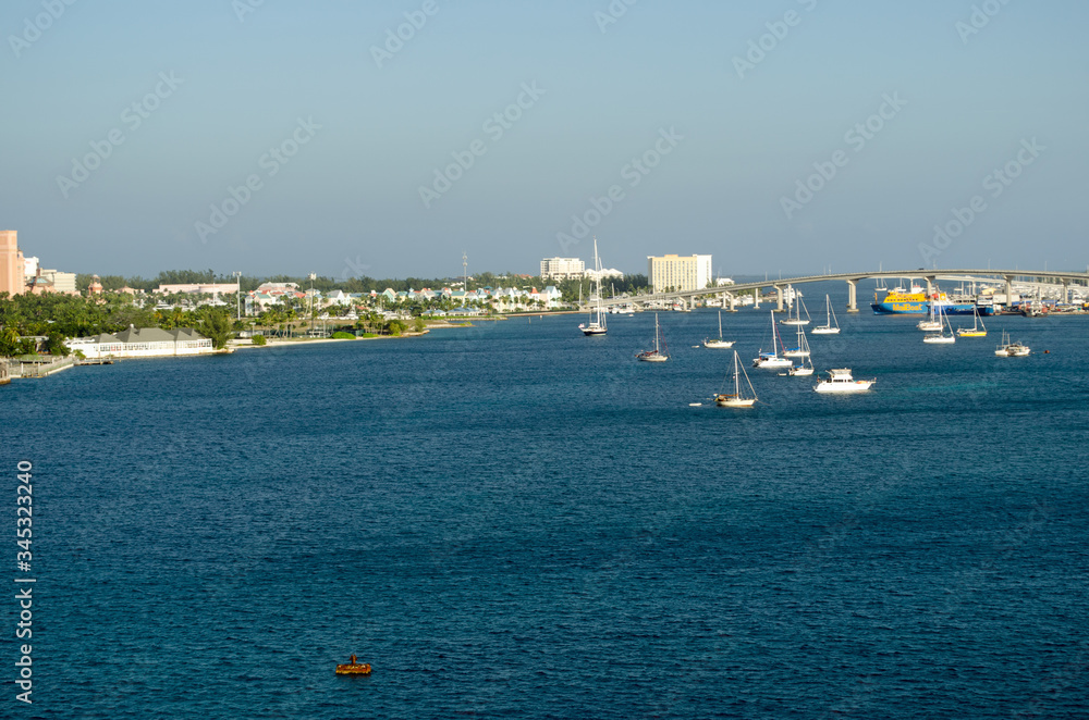 view of the port near nassau bahamas