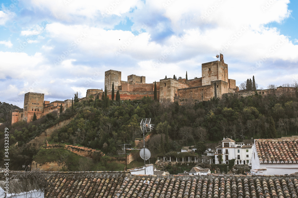 Granada city beautiful buildings spain