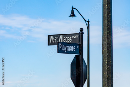 Municipal street signs 