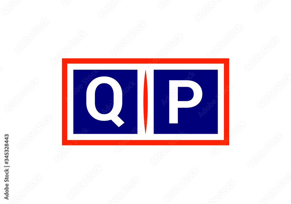 Initial Monogram Letter Q P Logo Design Vector Template. QP Letter Logo Design Initial Monogram Letter Q P Logo Design Vector Template. QP Letter Logo Design