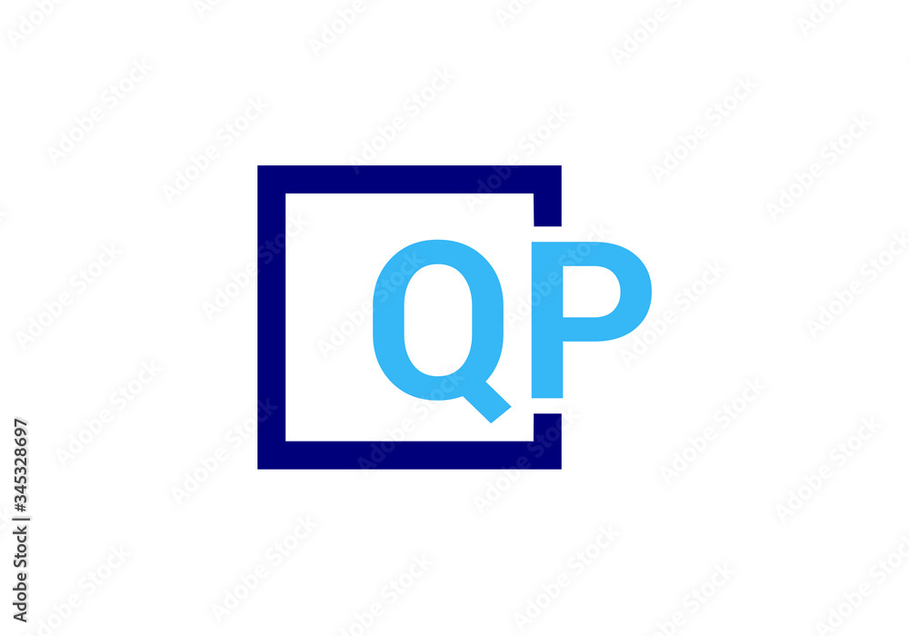 Initial Monogram Letter Q P Logo Design Vector Template. QP Letter Logo Design Initial Monogram Letter Q P Logo Design Vector Template. QP Letter Logo Design