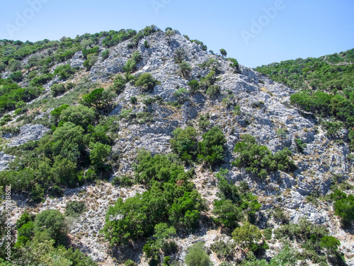 rocky scenery at Skiathos photo