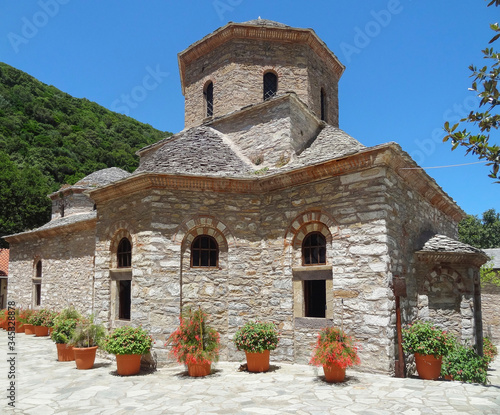 Evangelistria Monastery at Skiathos photo