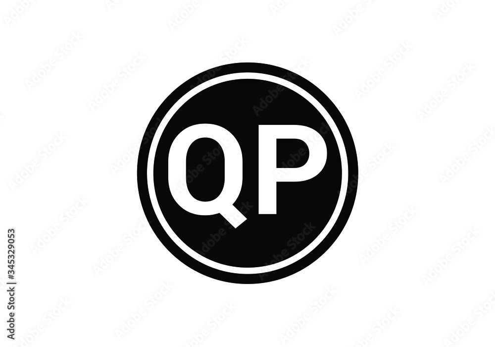 Initial Monogram Letter Q P Logo Design Vector Template. QP Letter Logo Design Initial Monogram Letter Q P Logo Design Vector Template. QP Letter Logo Design
