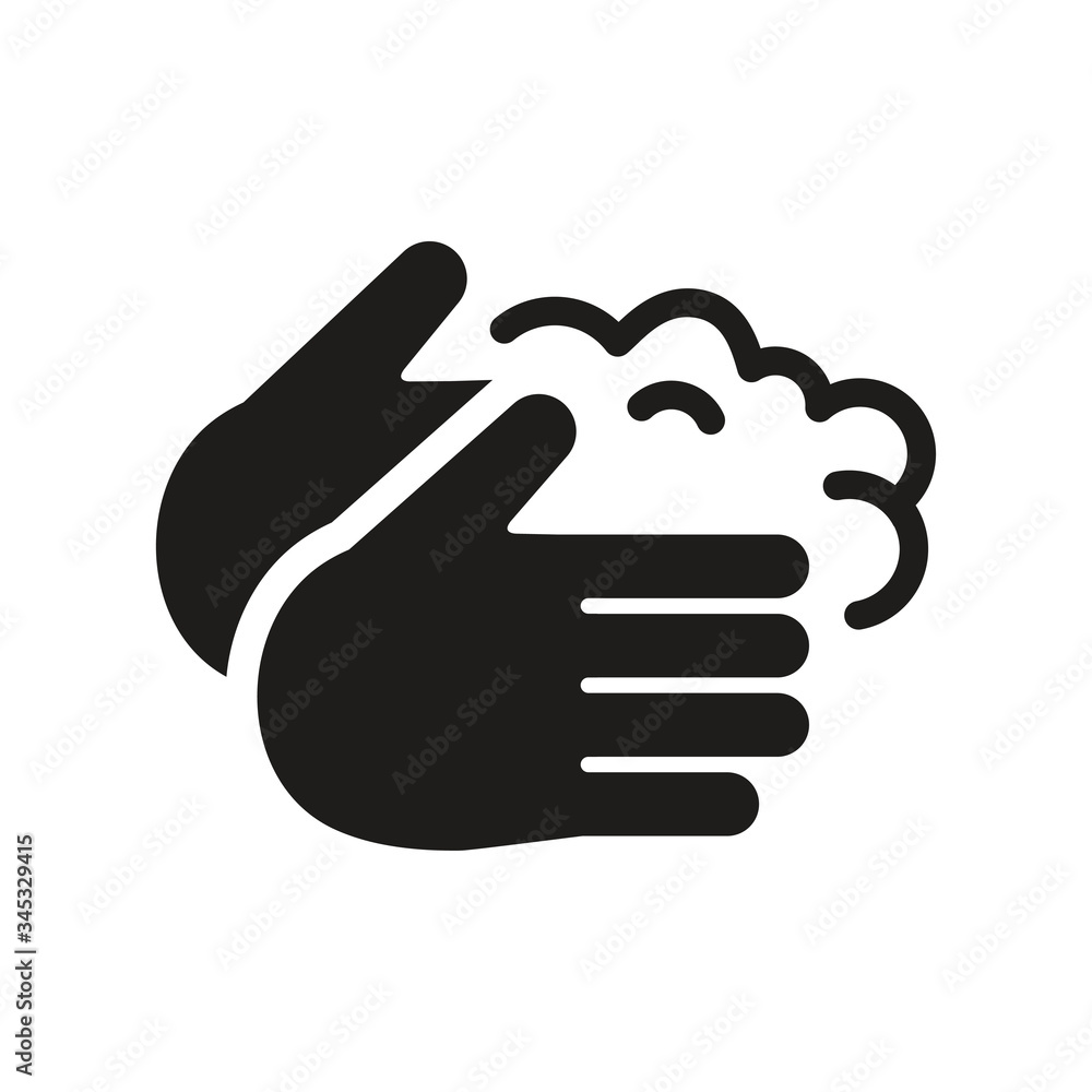 hand wash, clean hand icon vector design illustration hand wash, clean hand icon vector design illustration